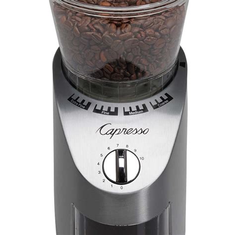 capresso metal die cast housing conical burr|conical burr coffee grinder.